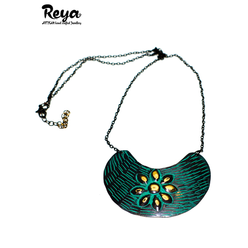 Reya Necklace Metal Ancient India | Beautifully hand crafted