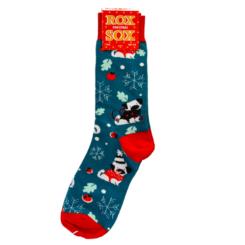 Rox Christmas Socks Merry Pug