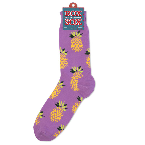 Rox Pineaple Purple Socks